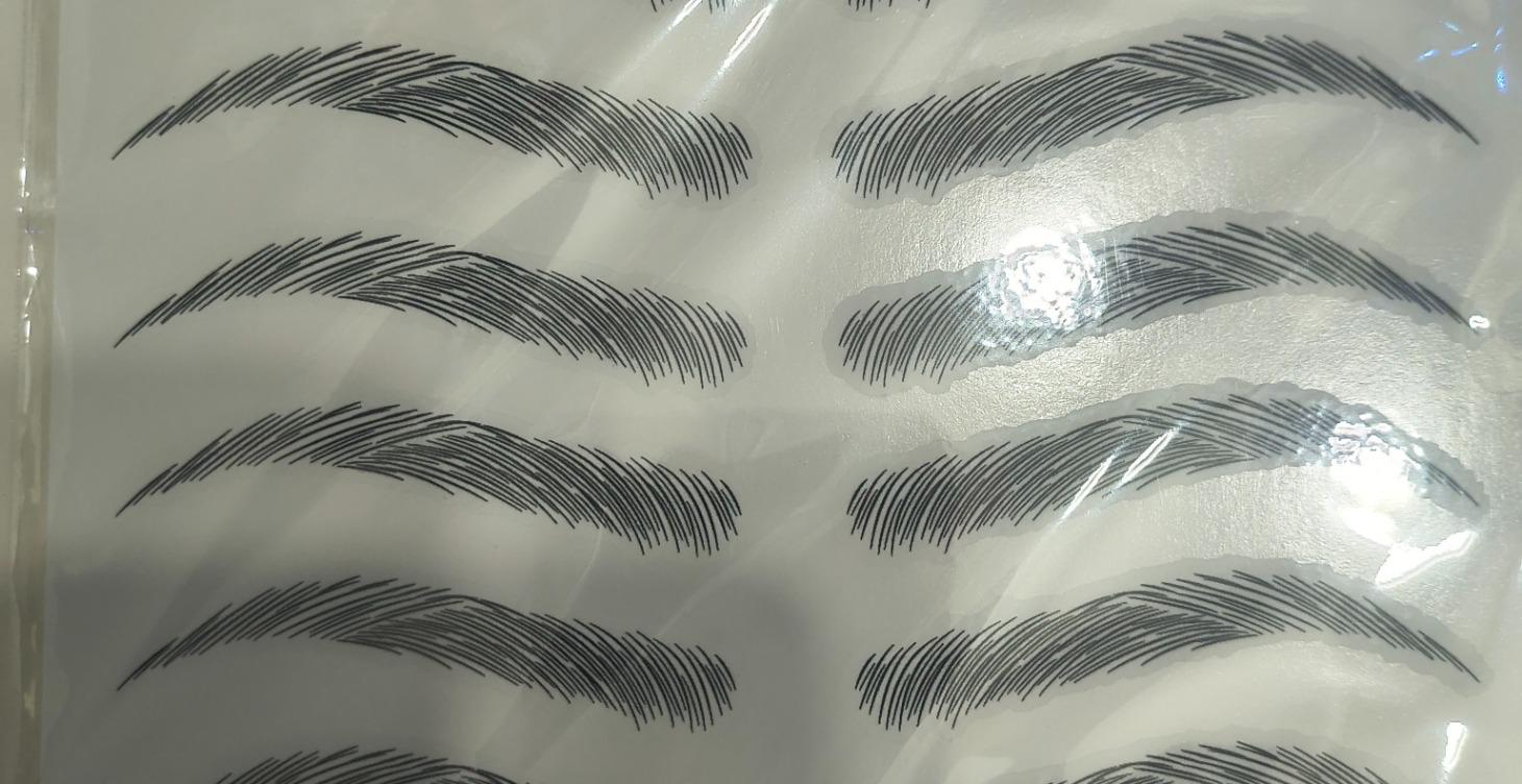 Eyebrow transfers tattoos