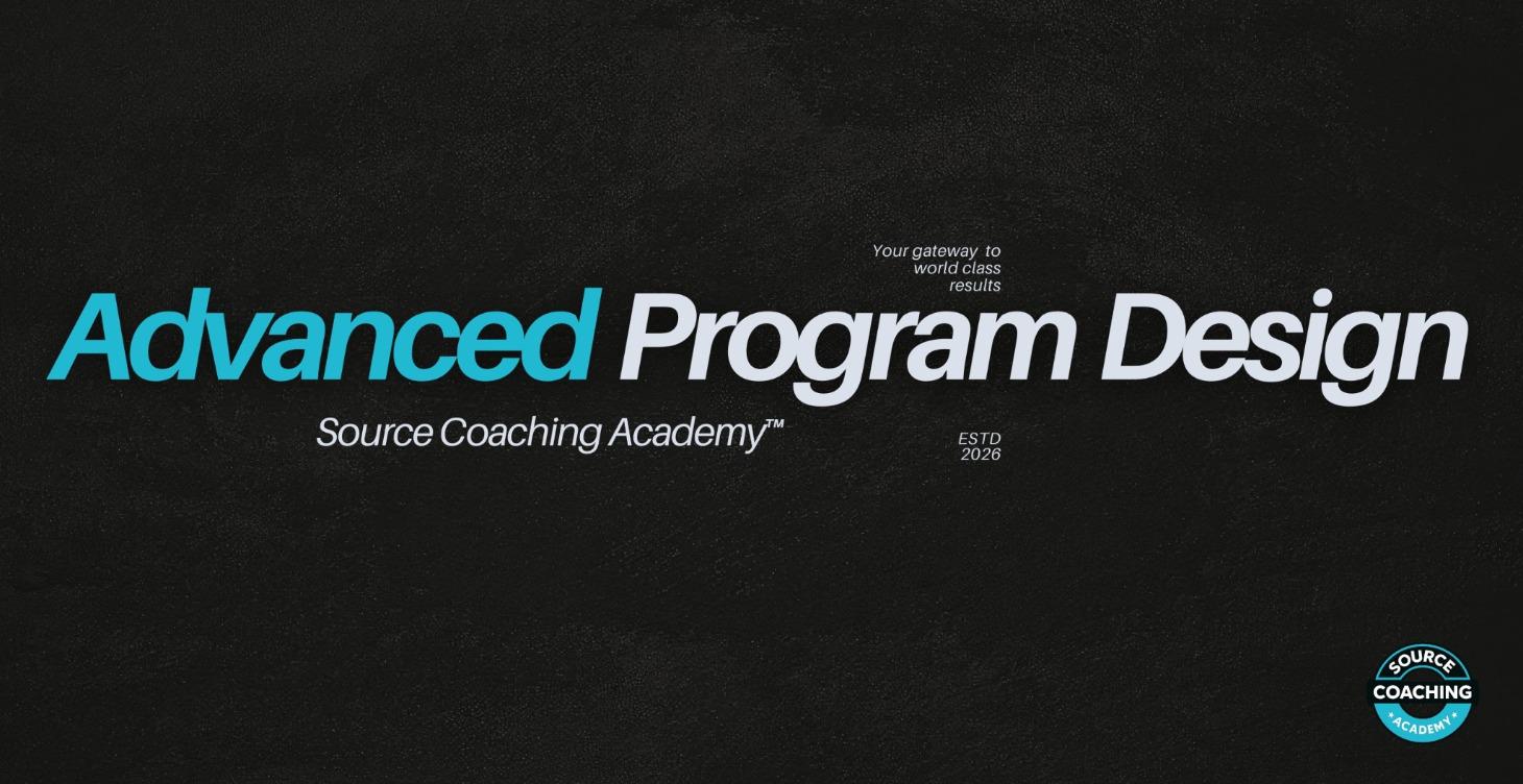 Advanced Program Design