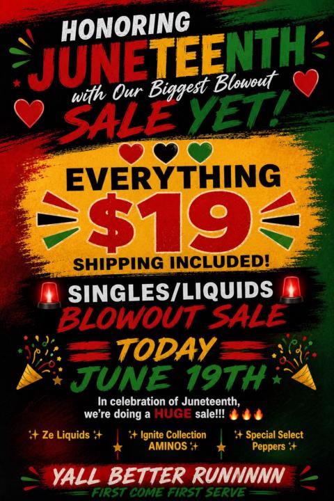 🚨🚨 JUNETEENTH BLOWOUT SALE IS LIVE!!! 🚨🚨