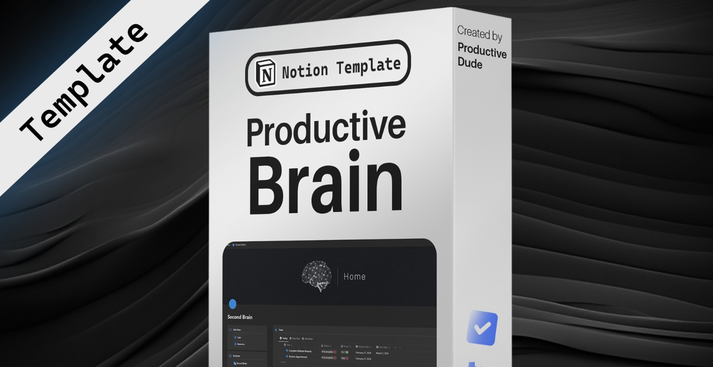 𝘛𝘦𝘮𝘱𝘭𝘢𝘵𝘦 | Productive Brain