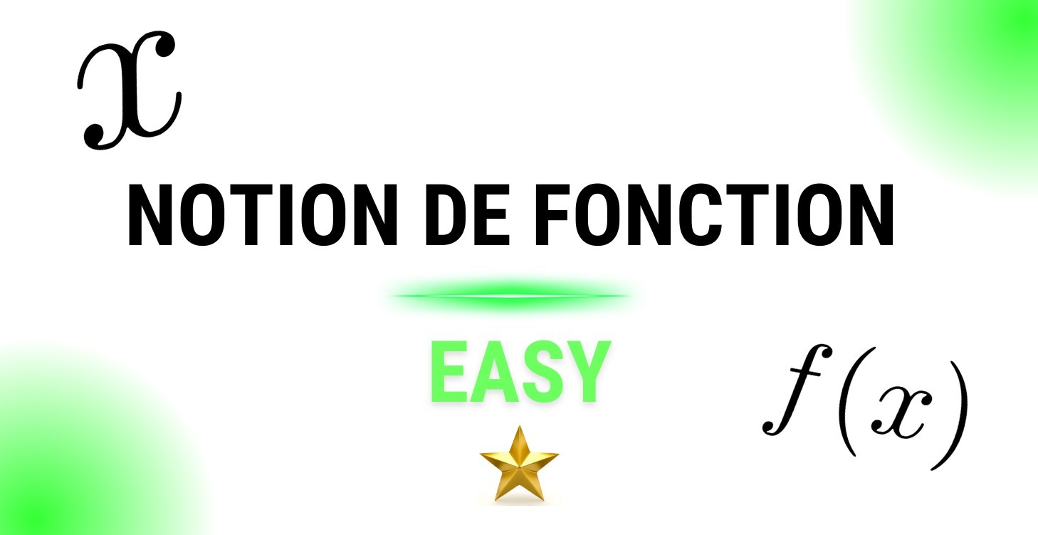 NOTION DE FONCTION : EASY