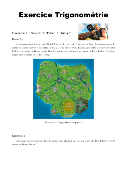 Fortnite X Trigonométrie : Sniper de Tilted à Dusty