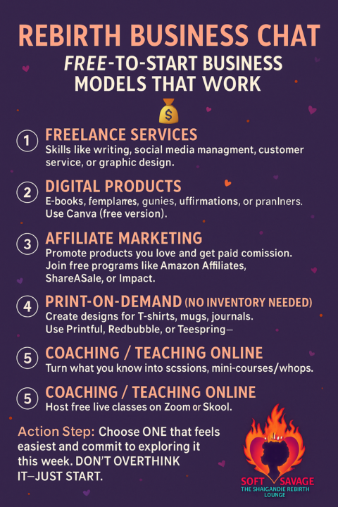 💼 Rebirth Business Chat: Free-to-Start Business Models That WORK 💼