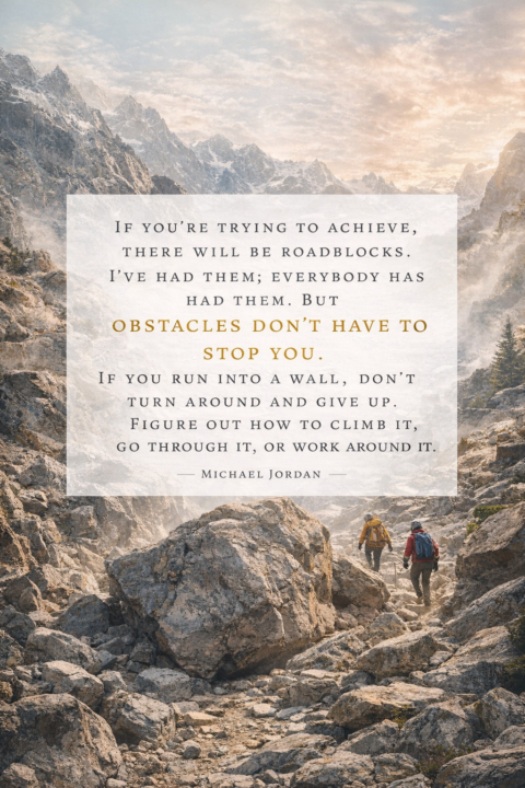 Obstacles Don't Have To Stop You