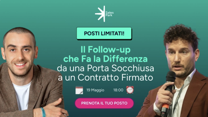 🚨 [Ultima chiamata] Webinar SalesPark oggi alle ore 18:00