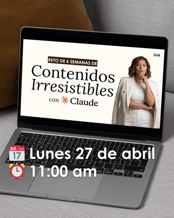 CONTENIDOS IRRESISTIBLES CON CLAUDE 