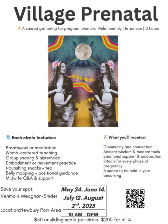 Upcoming Summer Village Prenatal Series
