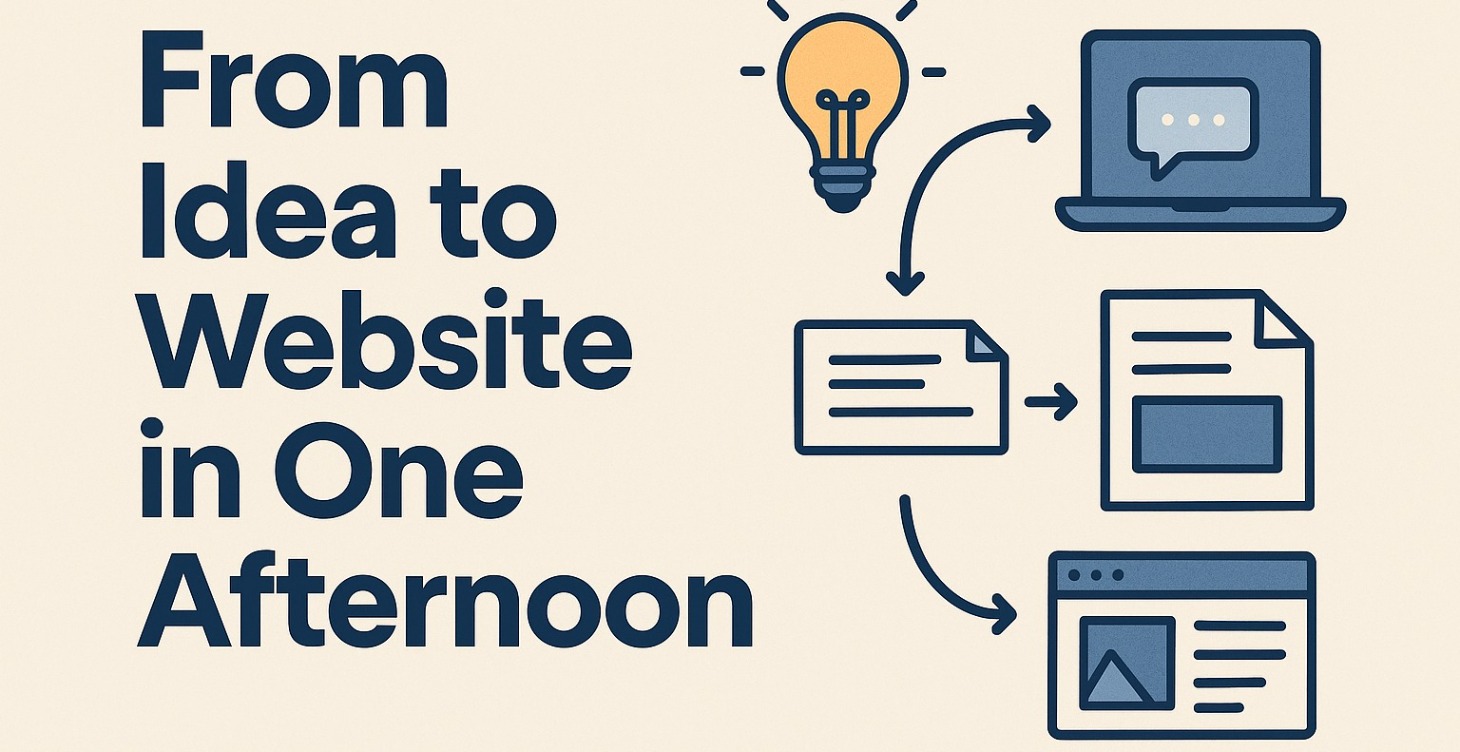 From Idea to Website in One Afternoon