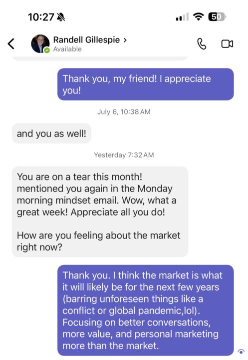Shout out from the President!