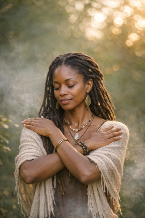 🌬️ Short Grounding Ritual: The Brush‑Off + Breath Reset