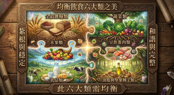 【聰明飲食】飲食一定要六大類食物均衡！