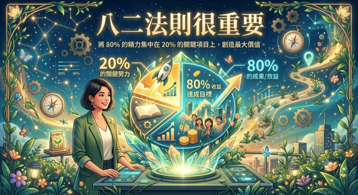 【自我管理】為何「八二法則」如此重要？