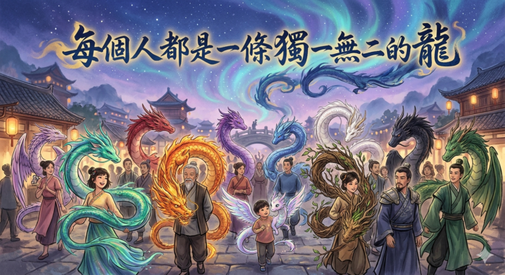 【心理辨析】【心靈療癒】每個人都是一條獨一無二的龍，享受沉潛，終能走出屬於自己的路！