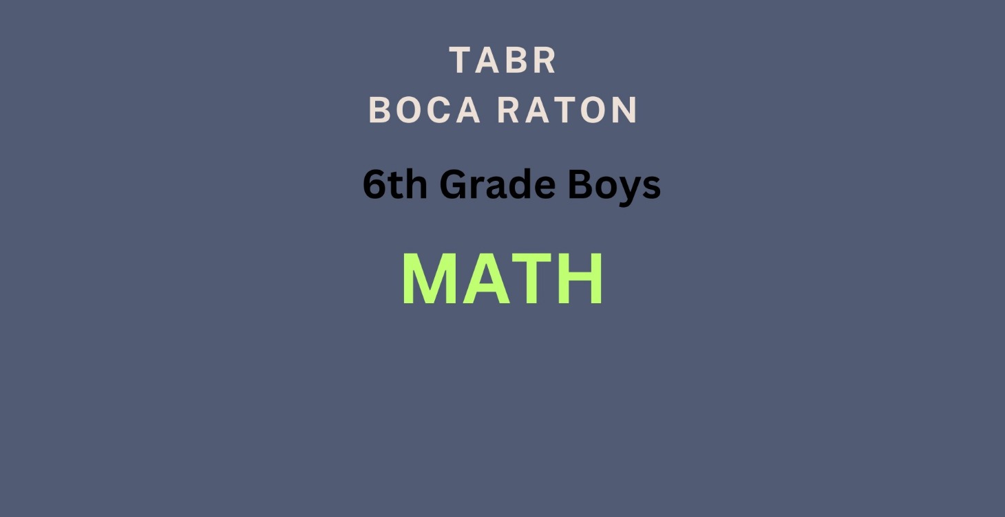 TABR - 6th Grade Boys Math