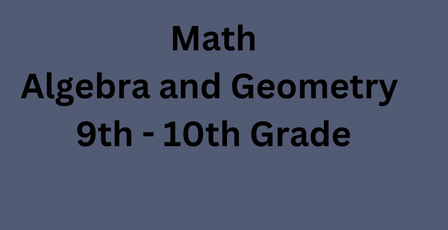 Math - Algebra and Geometry