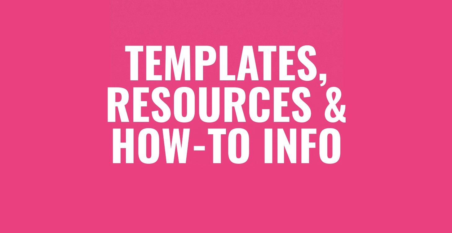 ETSY TEMPLATES, RESOURCES, WALKTHROUGHS
