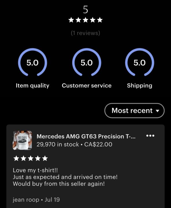 First 5 star review 