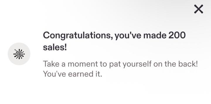 Celebrating 200 Sales! 🎉