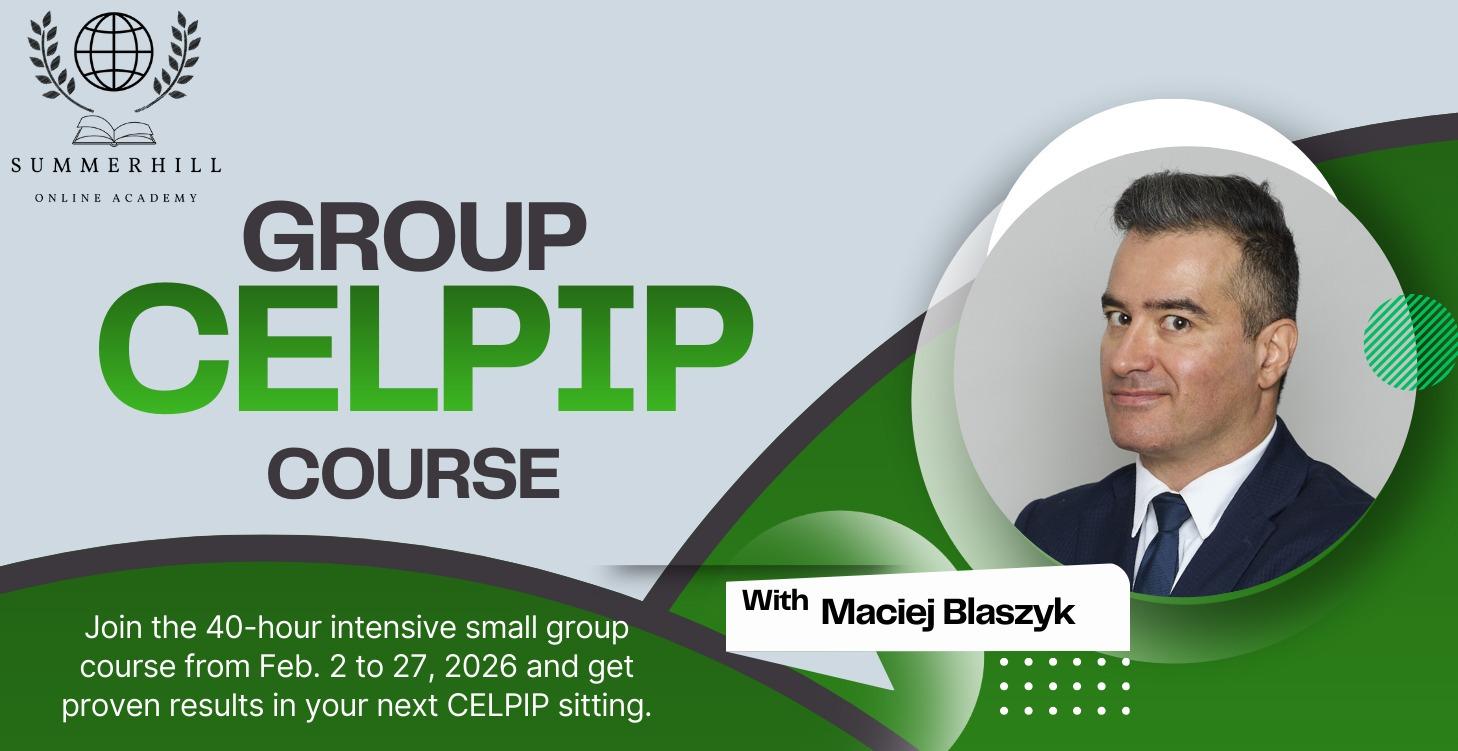 Feb 7-27, 2026 Small Group CELPIP Course