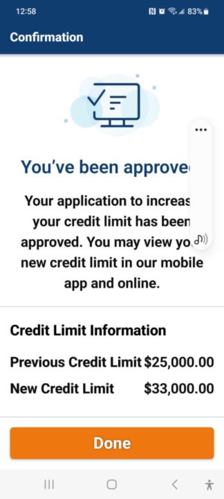 Navy Federal Credit Union CLI (Platinum Card)