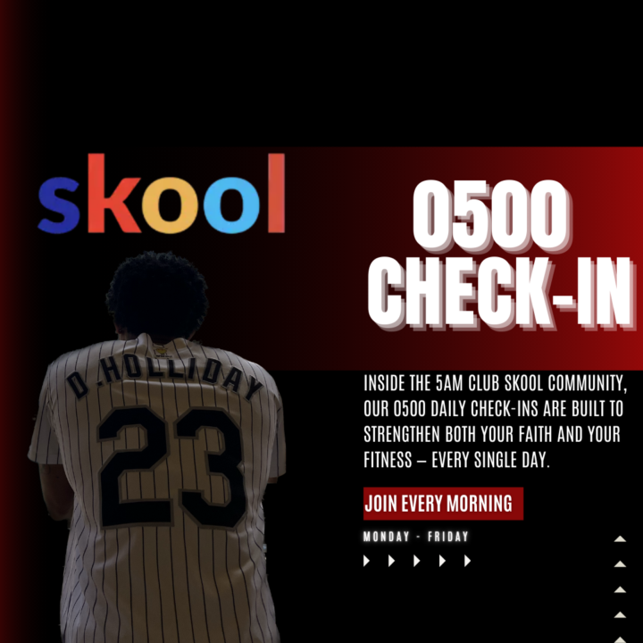 ⏰ 0500 Daily Check-Ins Are Live Inside the 5AM Club