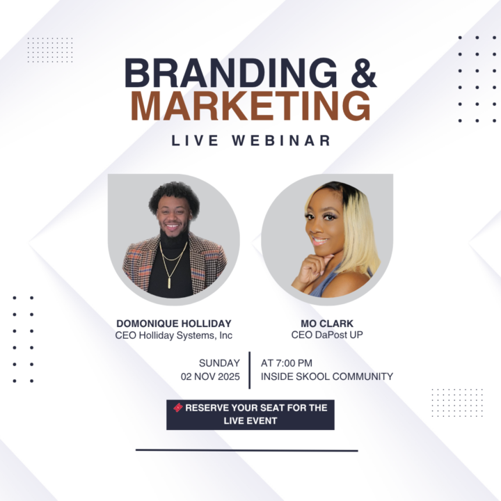 🚀 ANNOUNCEMENT: Branding & Marketing Live Webinar!