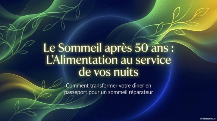Le sommeil après 50 ans : l'alimentation au service de nos nuits