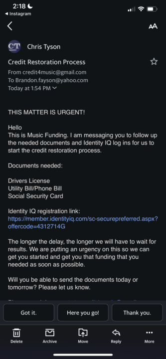 Scam or real ?