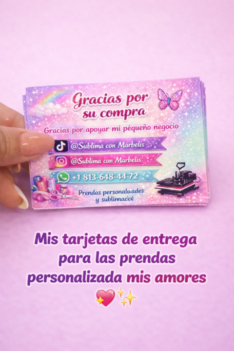 Mis targetas de negocio 