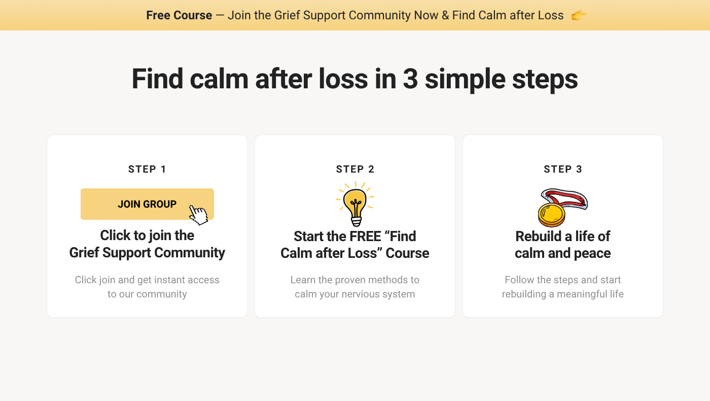 Grief Support Community (FREE)