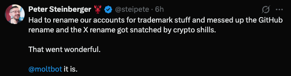 Clawdbot -> Moltbot (no joke security issue)