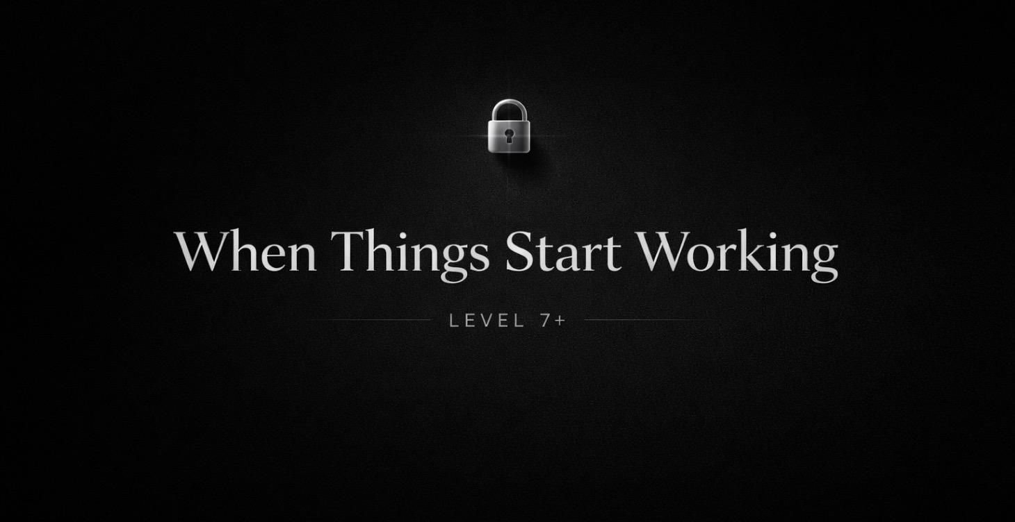 🔒 When Things Start Working