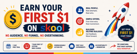 Earn Your First $1 on Skool gallery image