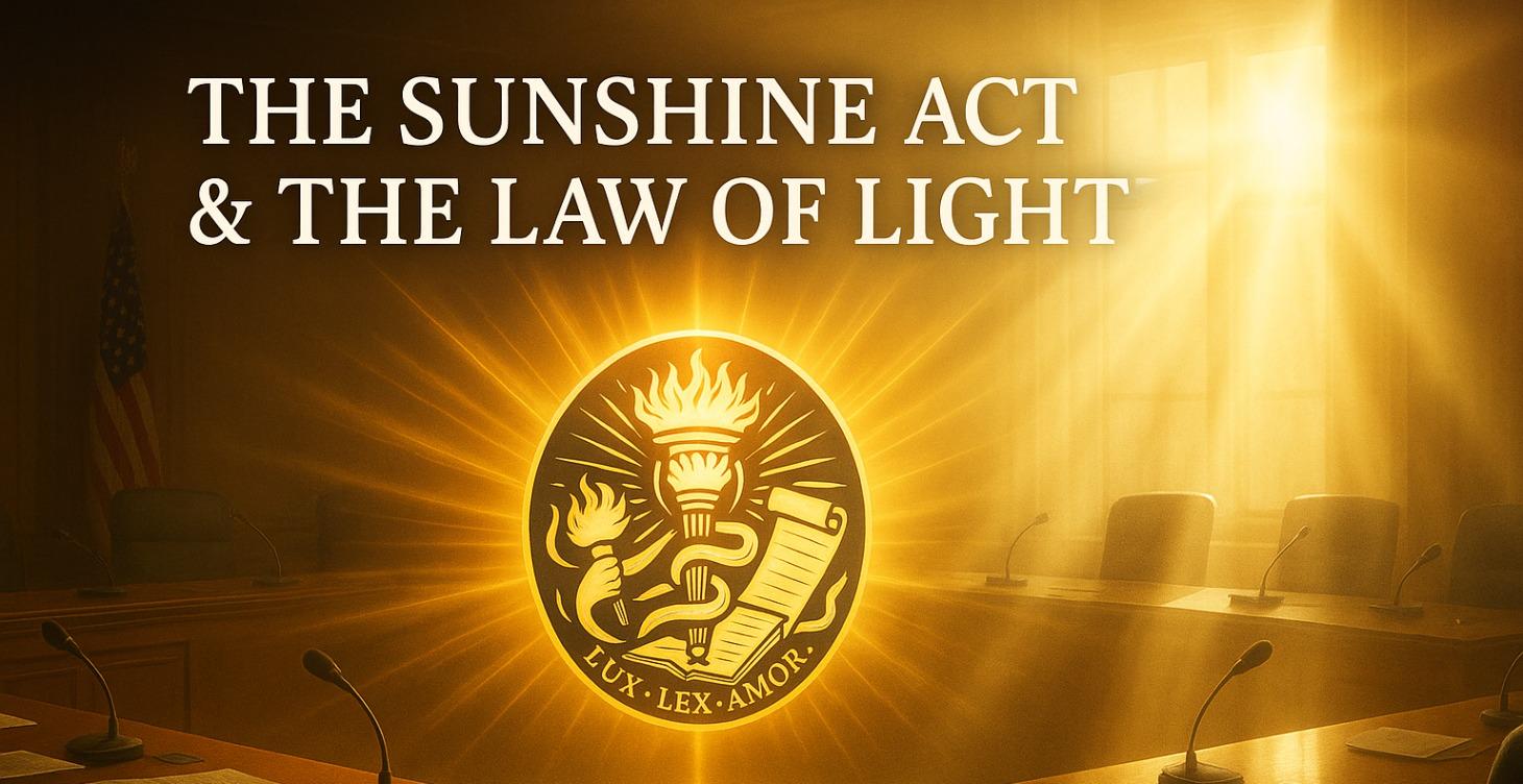 The Sunshine Act & The Law of Light™