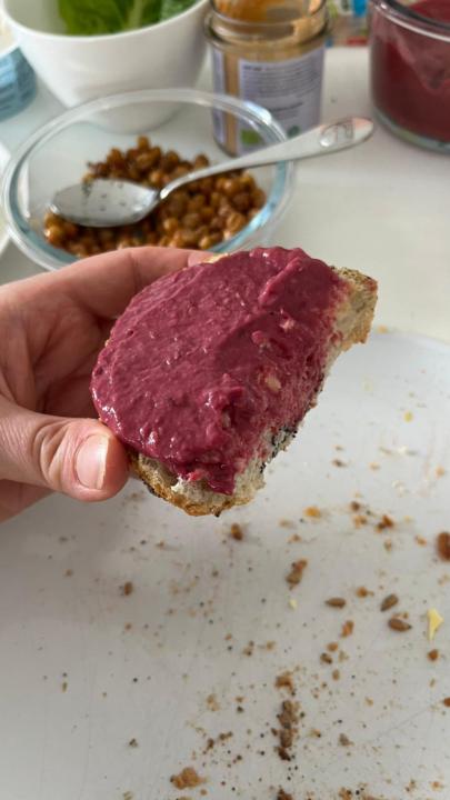 🍓 Himbeer-Bohnen-Aufstrich – süß, cremig & proteinreich 🌱