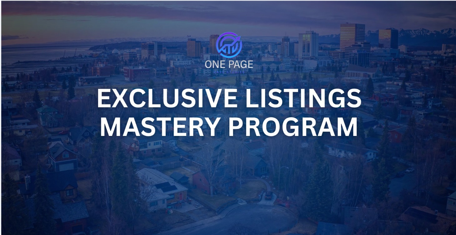 Exclusive Listings Mastery for Real Estate Agents