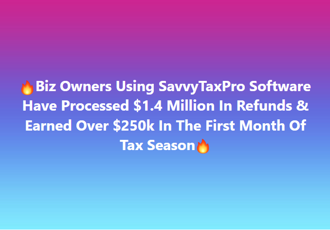 SavvyTaxPro Tax Biz Academy