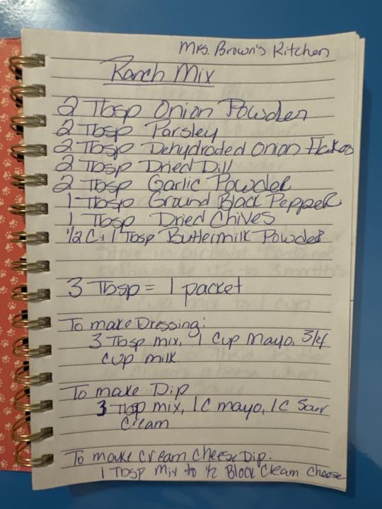 Ranch dressing mix