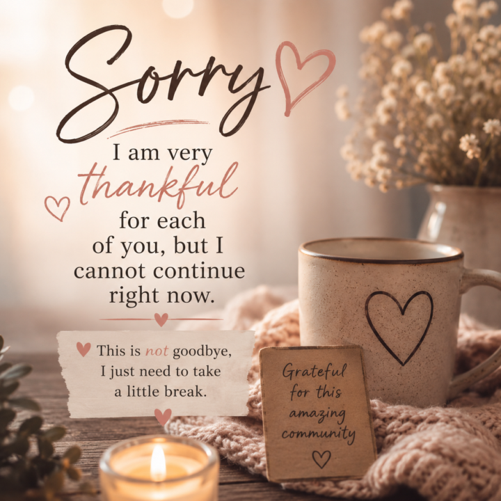 PLEASE NOTE! I AM SO SORRY! 