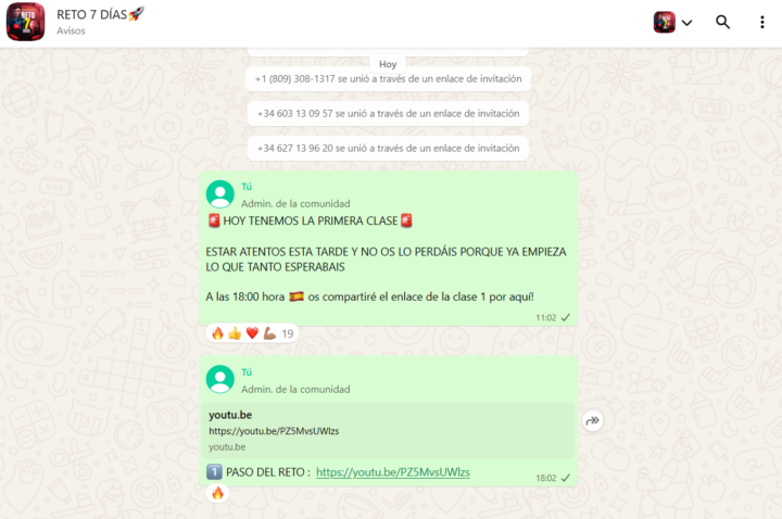 PRIMERA CLASE DEL RETO PUBLICADA!!🚀