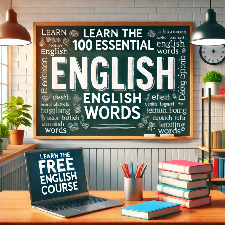 Découvre notre cours gratuit : Les 100 mots essentiels en anglais