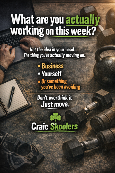 Stop thinking about it… what are you actually doing this week?