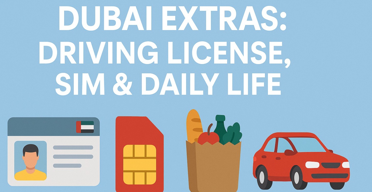 Dubai Extras: Driving License, SIM & Daily Life