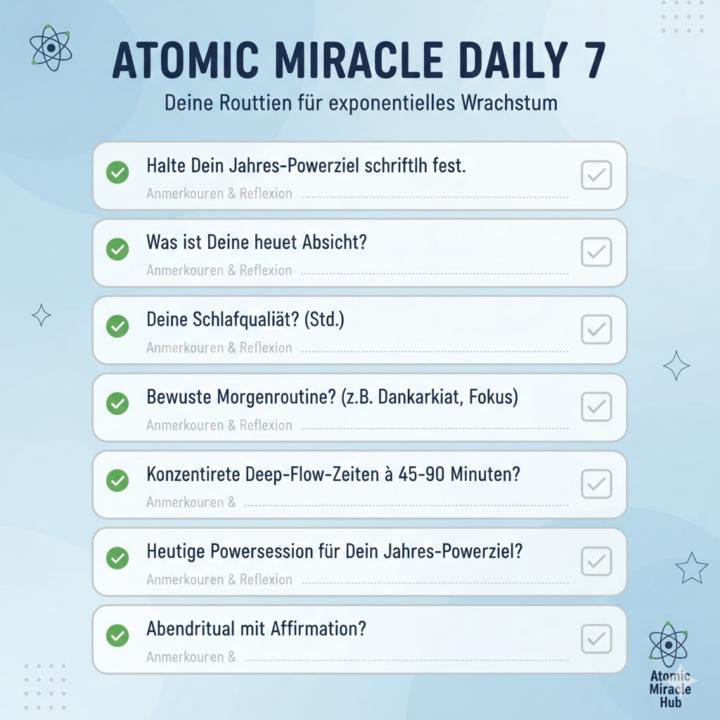 🐦‍🔥Your Atomic Miracle Year🐦‍🔥 KW 3/26, 7/7 Ziele, Fokus & Umsetzung