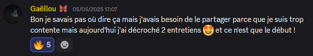 2 entretiens coup sur coup pour Gaelle, candidate d'élite 😁