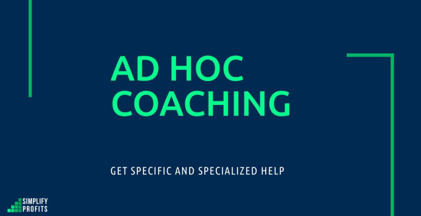 Private Ad Hoc Coaching