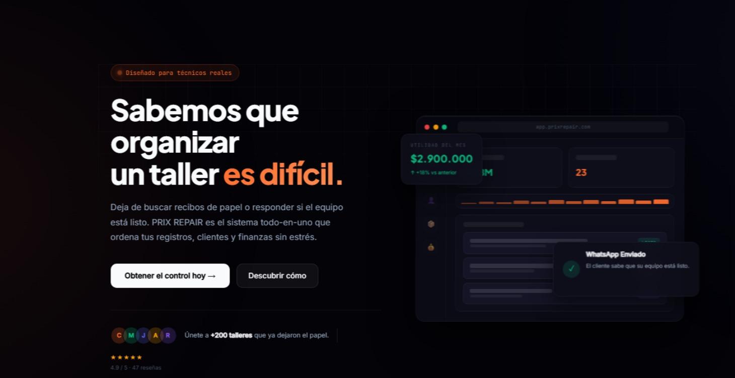 Programa para registar Reparaciones