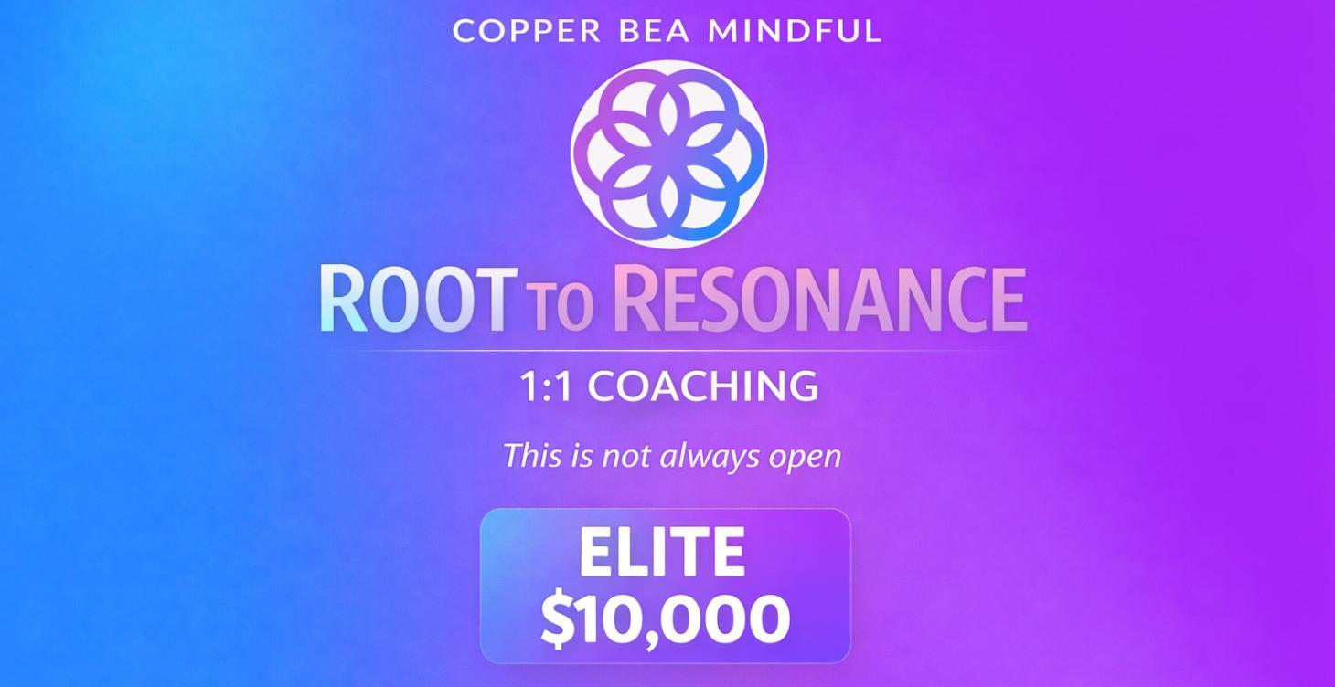 1:1 🌿 ROOT TO RESONANCE — ELITE (RARE) (6 Months)