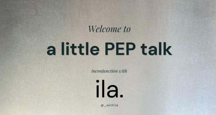 A Little PEP Talk