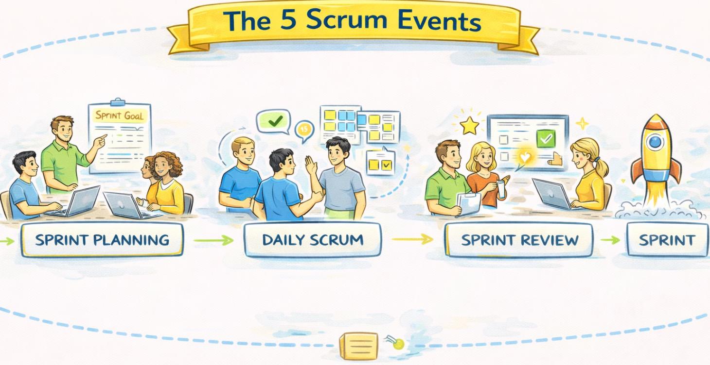 The 5 Scrum Events Explained